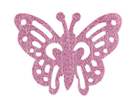 Бабочка ажурная, розовый, 5,5*4,5 см.
