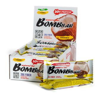 (BombBar) протеиновый батончик - (60 гр) - (кокос)
