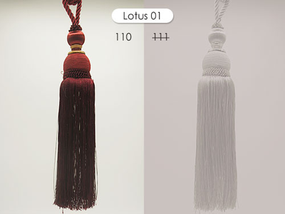Lotus 01, серия Delisious Decor, 48 см. Кисти для штор оптом со склада
