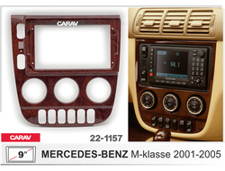 Переходная рамка CARAV 22-1157 MERCEDES-BENZ  M 1997-2005 (руль слева / дерево)