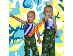 брюки камуфляжные детские в цвете берёзка фото-1
