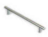 Ручка рейлинговая D12мм 128 мм/178 мм, матовый хром