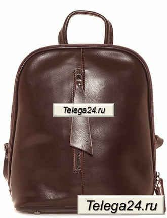 Кожаный женский рюкзак Afina коричневый