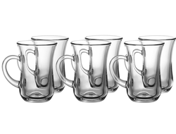 Стаканы для чая (армуды) средние с ручкой, набор 6 шт.