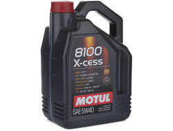 Масло моторное MOTUL 8100 X-cess 5W-40 5 л. 100% синт. - ACEA A3/B4-API SM/CF