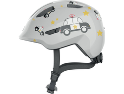 Шлем велосипедный ABUS Smiley 3.0 детский, серый с полицейской машиной