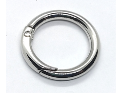 кольцо-карабин 2,4-2,8 см никель