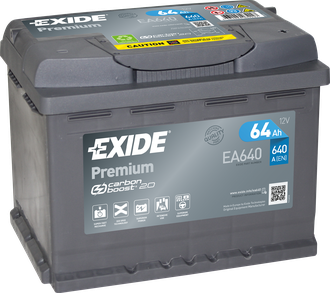 EXIDE Premium 64Ah 640A EA640