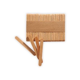 РОВНЫЕ деревянные палочки для мороженного МИНИ Размер: длина 6,5 см ширина 0,9 см , 48-50 шт