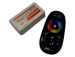 Контроллер для светодиодных RGB лент Jazzway, сенсорный-пульт (черн), 12V/18A или 24V/18A PRC-4000RF BL 1019295