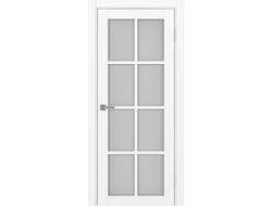 Межкомнатная дверь "Турин-541" белый снежный (стекло сатинато)