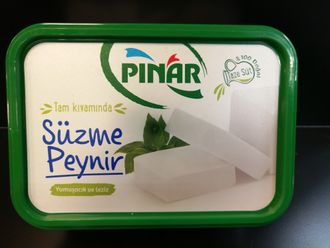 Сыр рассольный Сузме (Süzme Peynir), 250 гр., Pınar, Турция