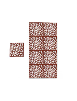 Мелкоячеистый природный узор на азурных японских шторах. Лазенраня резка на заказ. Продажа - Воронеж