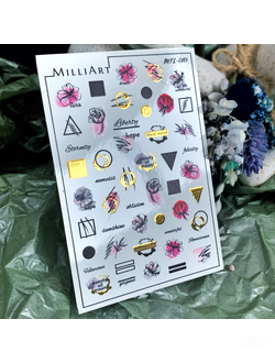 Слайдер-дизайн MilliArt Nails Металл MTL-010 gold