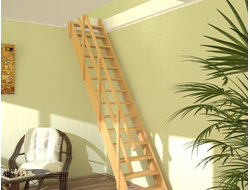 Прямая деревянная лестница «Стандарт» ЛМ-03