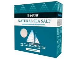 Соль морская Setra мелкая йодированная, 500гр