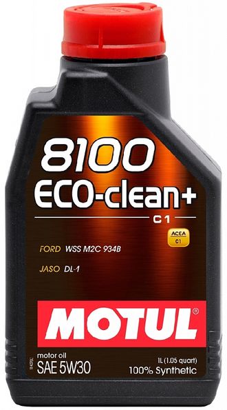 Моторное масло MOTUL 8100 Eco-Clean+ 5W-30 1 л. синтетическое