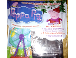 Журнал &quot;Свинка Пеппа. Официальное издание. Peppa Pig. Official edition&quot; НОВОГОДНИЙ СПЕЦВЫПУСК - колесо обозрения + 3 подарка-сюрприза и 100 наклеек