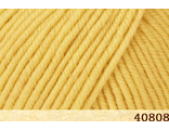 Желтый арт.40808  Fibranatura 100% мериносовая шерсть 50г/83 м