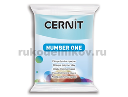 полимерная глина Cernit Number One, цвет-sky blue 214 (небесно-голубой), вес-56 грамм