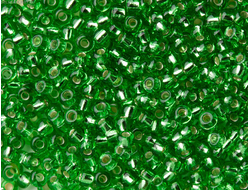 Бисер чешский круглый preciosa 10/0, зеленый (57100), 50 грамм