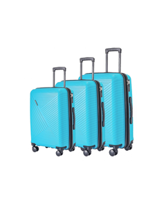 Комплект из 3х чемоданов Somsonya Conic Полипропелен S,M,L Голубой