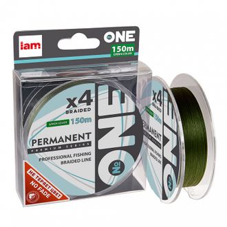 Шнур плетеный ONE Permanent 4X-150м 0.34mm (green)