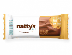 Батончик шоколадный Nattys Go Peanut с арахисовой пастой и молочным шоколадом 45 г