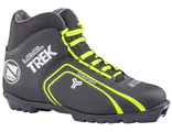Ботинки лыжные TREK Level1 черный (лого неон), NNN