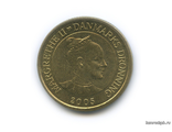 Дания 20 крон 2005 Маргарет-II Герб - Три льва