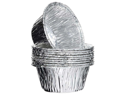 Форма для выпечки круглая, из фольги алюминиевой, 49х38 мм (115 мл), 5 штук