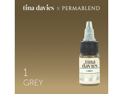 Permablend "Tina Davies 'I Love INK' 1 Grey" 15 мл