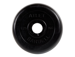 Диск обрезиненный Barbell Atlet, d=31мм, вес 1,25 кг