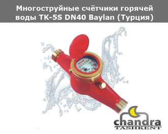 Многоструйные счётчики горячей воды TK-5S DN40 Baylan (Турция)