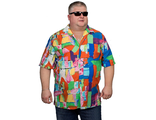 Летняя рубашка сорочка из хлопка мужская большого размера Арт. СГ-2 Размер 72-74