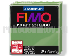 Пластика (запекаемая) Fimo Professional, цвет-зеленый лист(8004-57), вес-85 гр