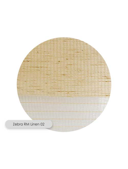 Zebra RM Linen, рулонные шторы день-ночь под натуральный лен в сборе