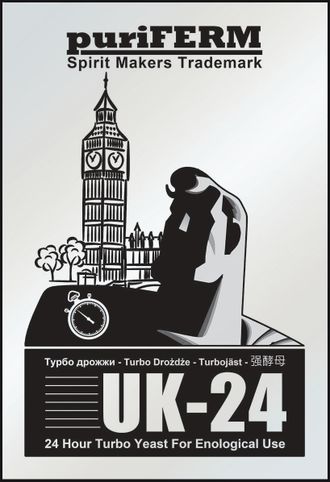 Турбо дрожжи Puriferm UK-24 175 гр. Улучшенная версия
