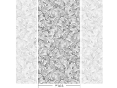 FA1132.  Портьера с фотопечатью, с птичками