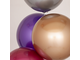 Шар (18&#039;&#039;/46 см) Сфера 3D, Deco Bubble, Фиолетовый, Хром, 1 шт.