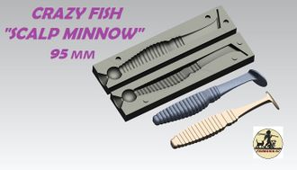 CRAZY FISH &quot;SCALP MINNOW&quot; 95 мм