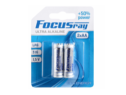 Батарейка АА FOCUSray LR6 BL2 ULTRA ALKALINE щелочная (в упаковке 2 шт)