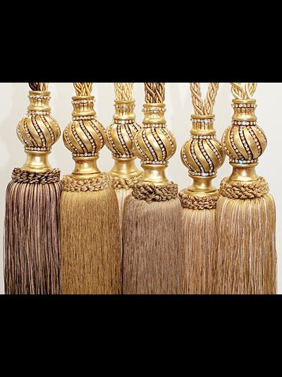 Арт. 2014-6 NEW. Средняя кисть со стразами, 86 см