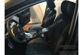 Чехлы Автопилот из экокожи и алькантары (черный+черный) на Mazda 3 sd (2010-2014)