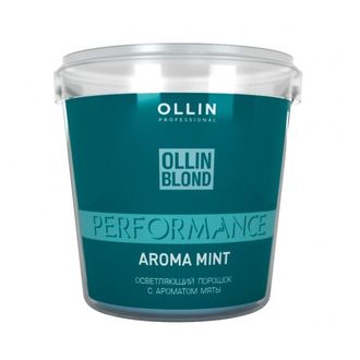 Осветляющий порошок белого цвета с ароматом мяты OLLIN BLOND PERFOMANCE, 500 гр, 30гр.