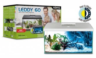 Аквариум AQUAEL LEDDY SET PLUS D&amp;N 60 белый (60*30*30)