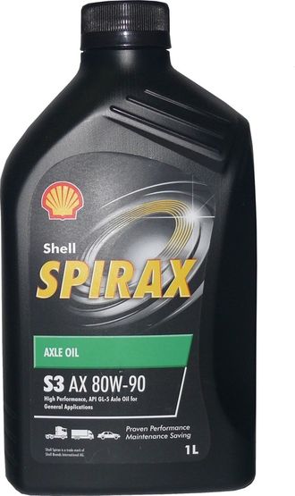 Трансмиссионное масло Shell Spirax S3 AX 80W90 1 л.