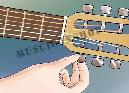 услуги по замене и настройке струн на гитаре