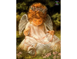 Ангел с кроликом Ah0001_30x40 (алмазная мозаика) ml-md-mz avmn