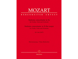Mozart. Sinfonia concertante Es-Dur KV364 für Violine, Viola und Orchester für Violine, Viola und Klavier
